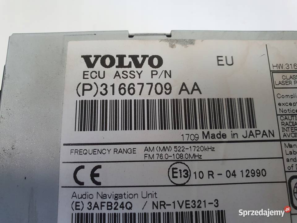 Volvo V40 II V60 S60 II XC60 RADIOODTWARZACZ Chełm