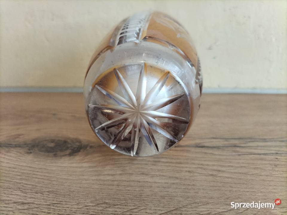 PIĘKNY ORGINAŁ ZABYTKOWY WAZON KRYSZTAŁOWY Porcelana i szkło Wrocław