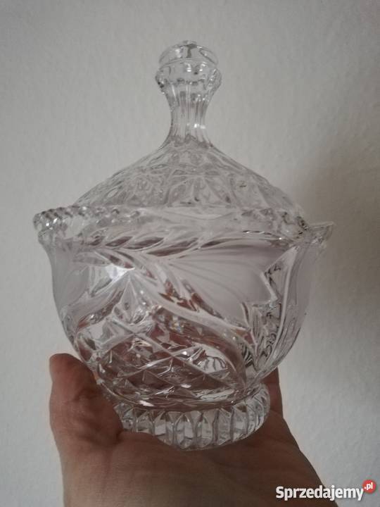 Bomboniera cukiernica kryształowa Ropa