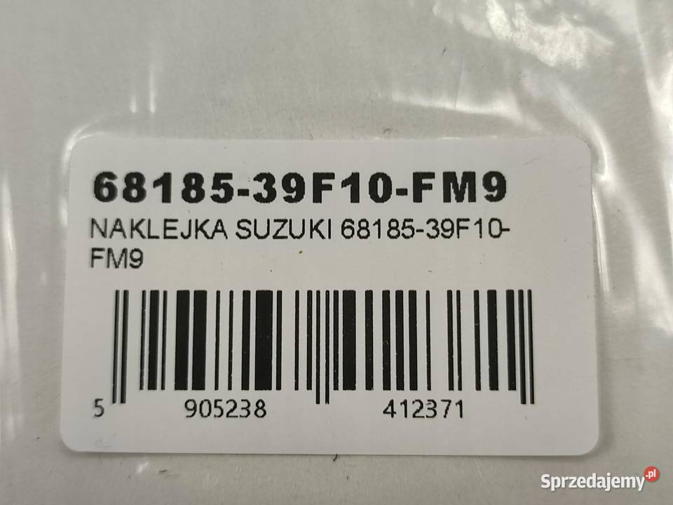 NAKLEJKA GSXR NA PRAWY BOCZEK SUZUKI GSXR600