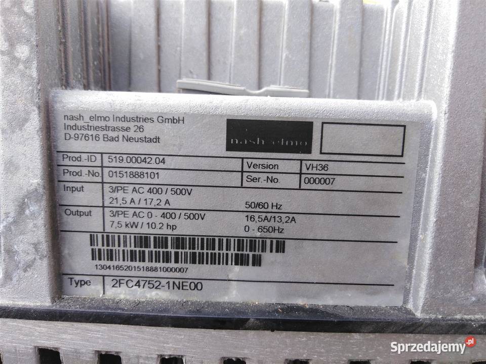 Dmuchawa bocznokanałowa pompa próżniowa NASH Wilków