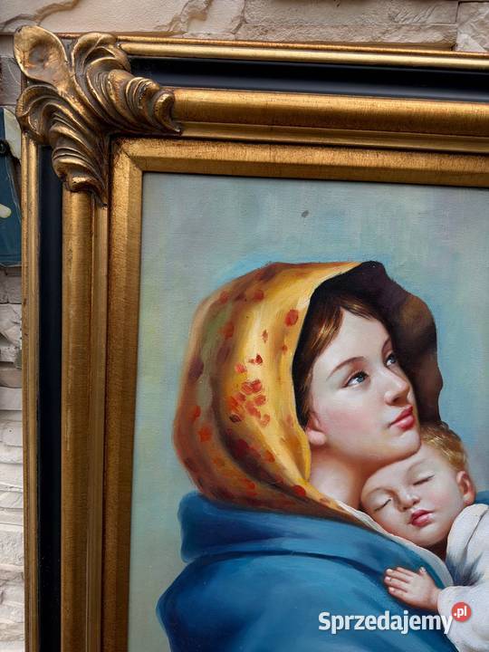 Matka Boska Cygańska obraz malowany drewniana Bystrzyca Kłodzka