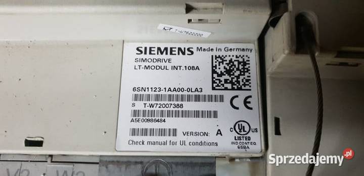 Siemens LT MODUL INT108A 6SN11231AA000LA3 Tarnowskie Góry