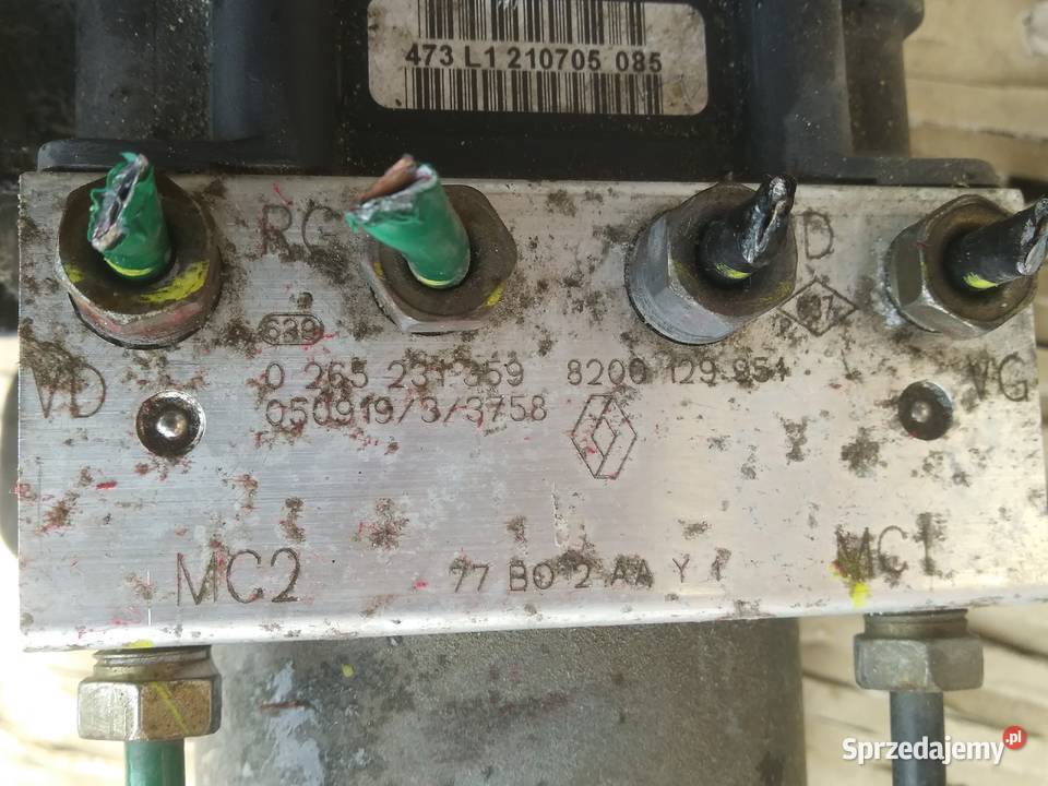 Renault Modus pompa ABS 0265231359 820012951 Dębno