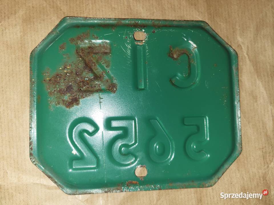 Kolekcjonerska tablica rejestracyjna motoroweru Piaseczno sprzedam