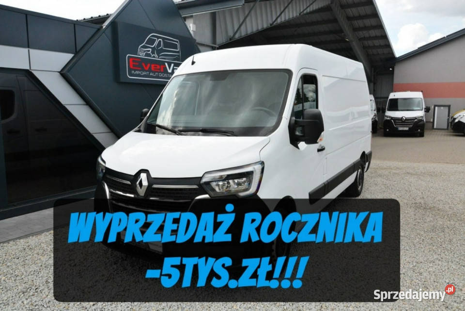 Renault Master sredniak L2H2 3 osobowy lift immobilizer mazowieckie