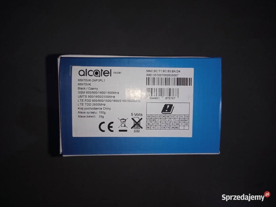 Router Alcatel Link Zone MW70VK sprzedam