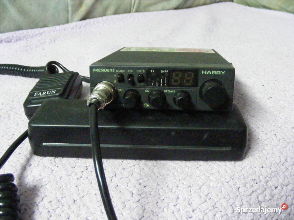 CB PRESIDENT JOHNNY II HARRY II antena i głośnik Pozostałe Gąbin