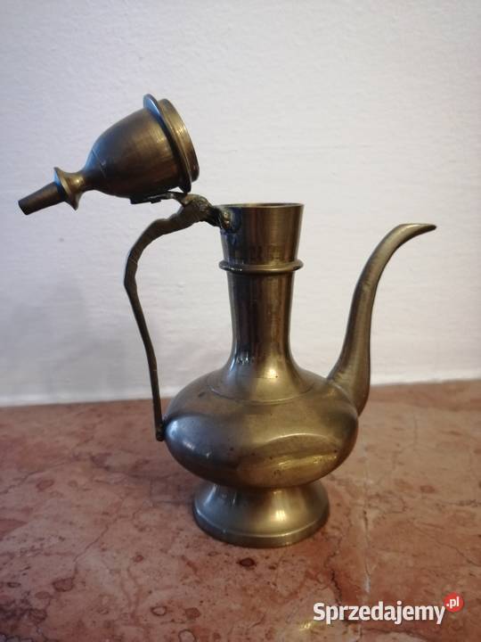 Vintage mosiężny dzbanek amfora antyk Warszawa