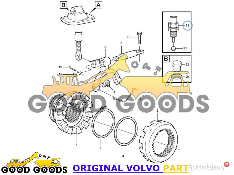 VOLVO CZUJNIK BLOKADY MOSTU DYFERENCJAŁU Władysławów