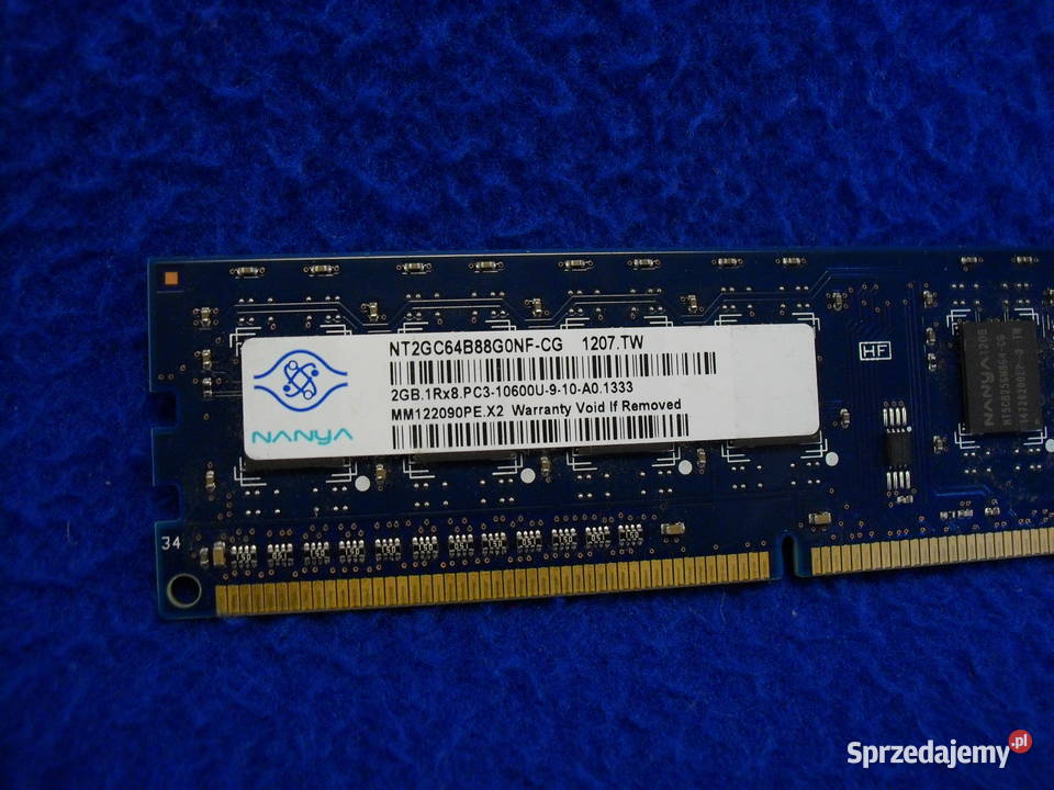 Pamięć RAM 2G PC 3 10600 Bielawa sprzedam
