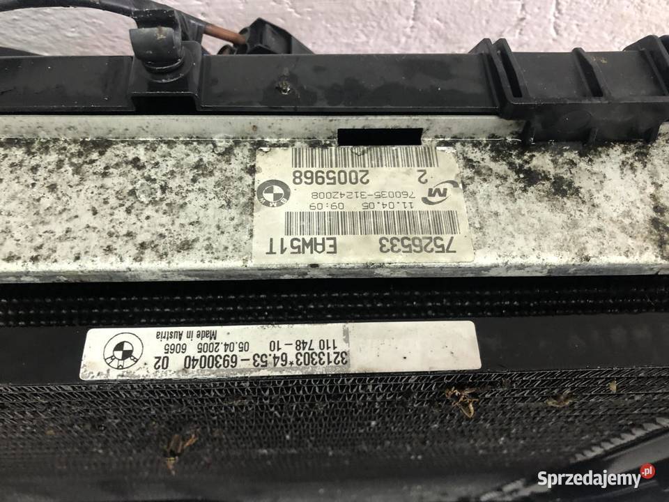 CHŁODNICE KOMPLET 7523258 BMW E90 20B