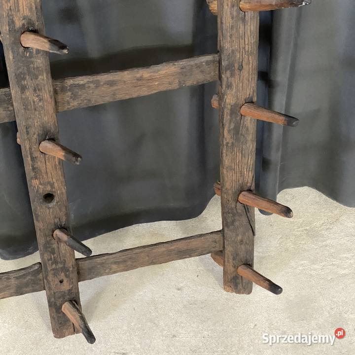 Stary drewniany wieszak gospodarczy rustykalny zachodniopomorskie Budno sprzedam