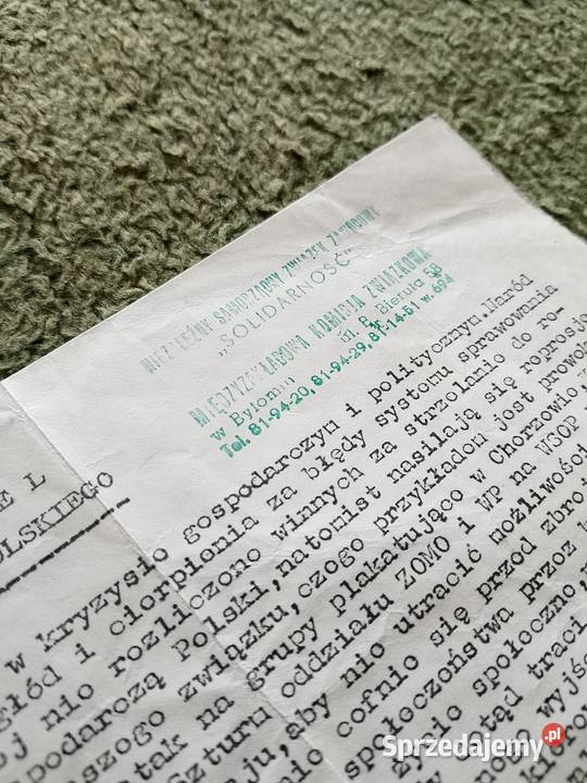 Apel do Narodu Polskiego z 3 grudnia 1981 Katowice
