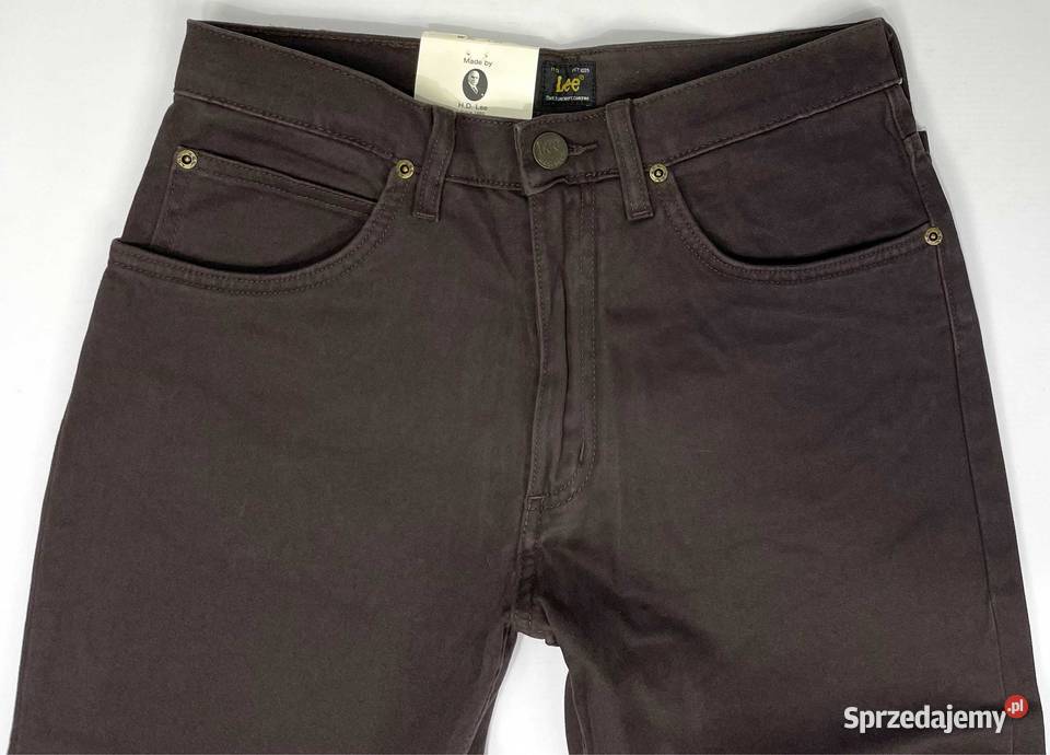 Spodnie męskie Lee Brooklyn Straight Brown W30 Pisz