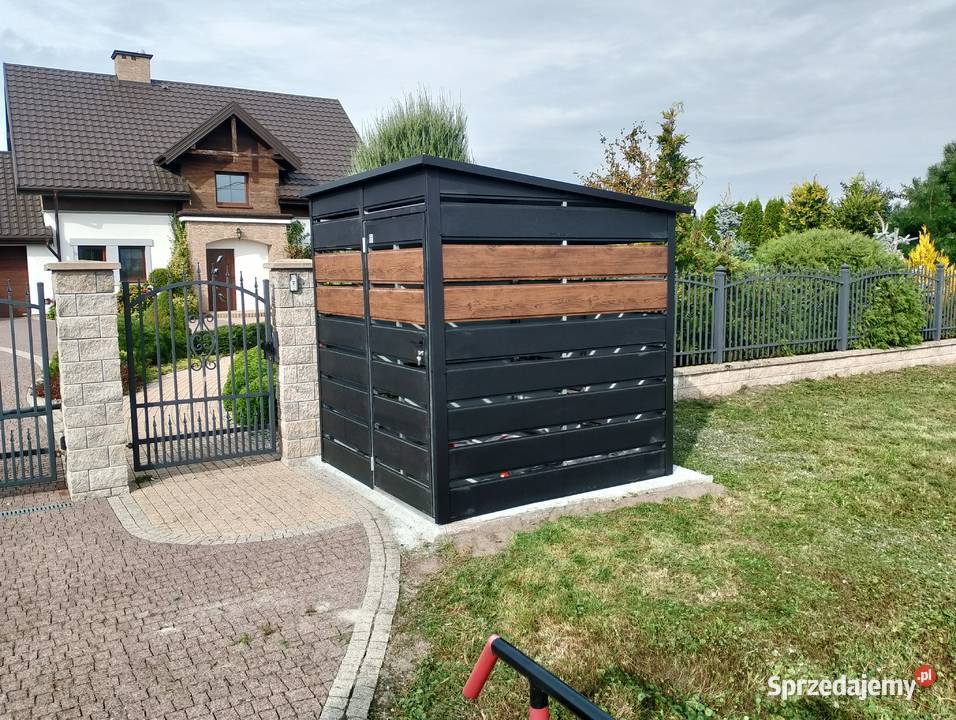 Wiata Altana Śmietnikowa ŚMIETNIK GARAŻ BLASZANY pomorskie Gdynia