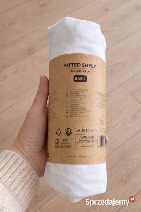 Prześcieradło 160x200 king size białe z gumką Prześcieradła sprzedam