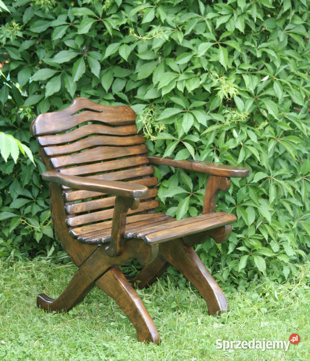 Drewniane meble ogrodowe wygodnie wyprofilowane Warszawa sprzedam