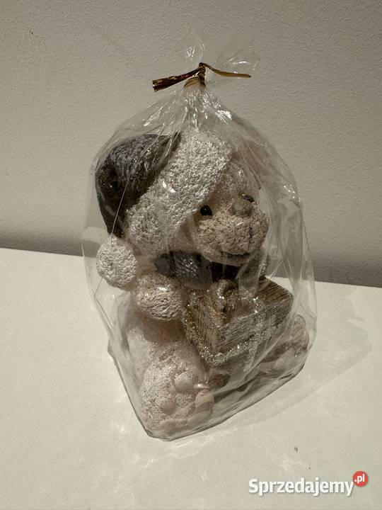Świeczka zimowy miś nowa Poznań