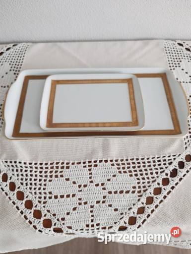 Patery że złoceniem porcelana lata 60 Olsztyn
