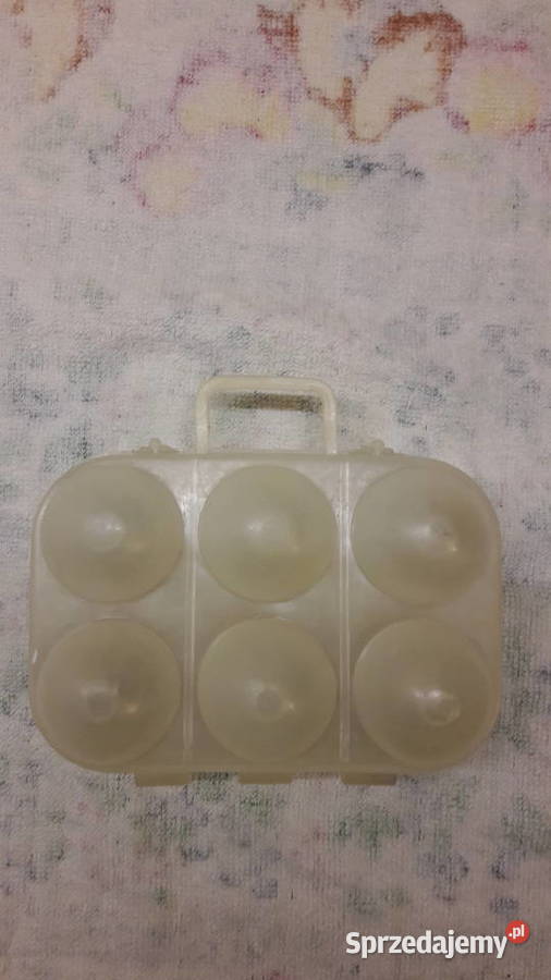 Plastikowy pojemnik turystyczny na jajka 6 sztuk Głuchołazy