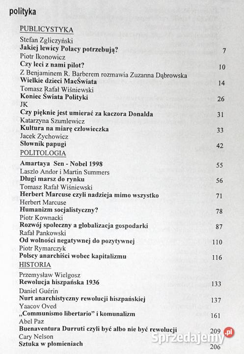 Lewą nogą Polityka artystyka 11 1999 Rok wydania 1999 Chełm
