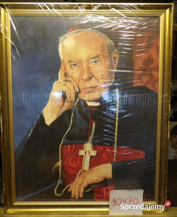 kardynał Stefan Wyszyński olej na płótnie 90x70