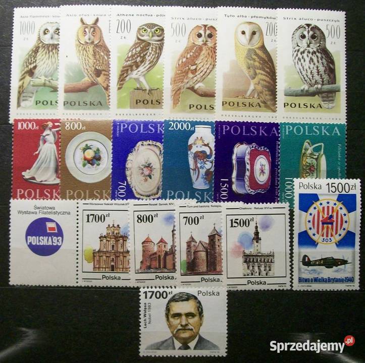 Znaczki polskie 1990 IV kwartał Leźnica Wielka