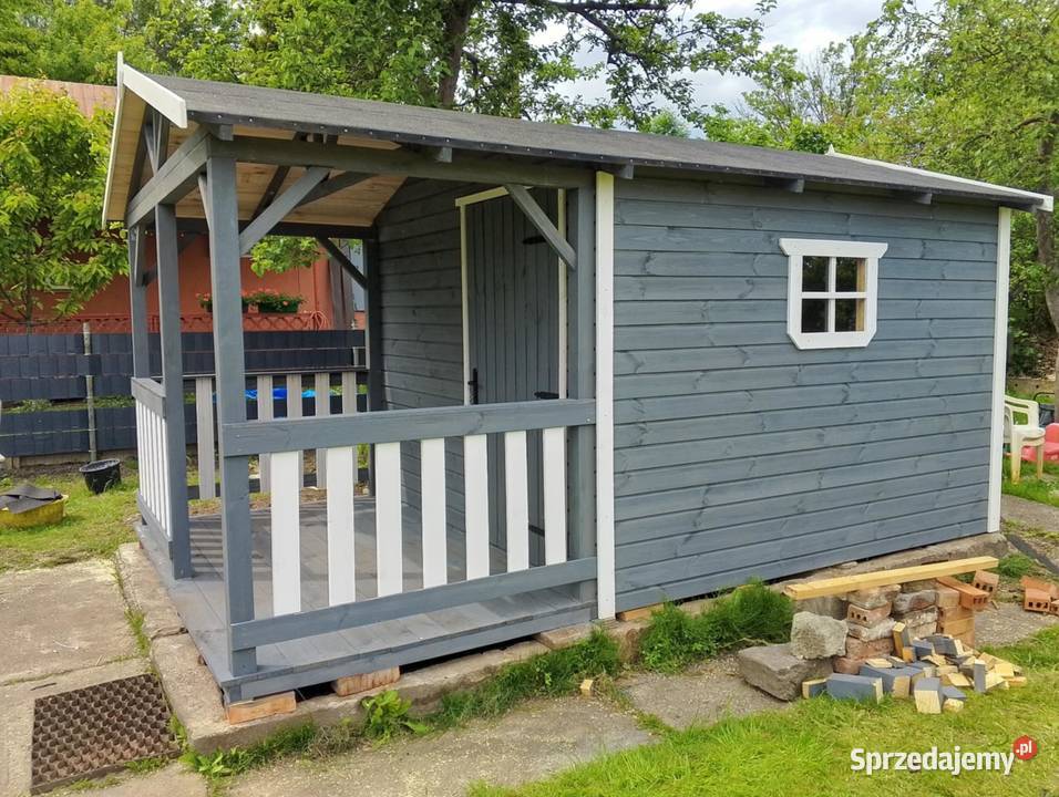 Domek ogrodowy 4x3 z tarasem 4x3 transport cala
