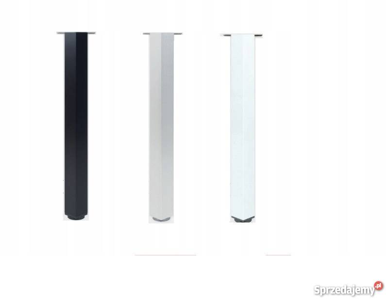 NOGA NOGI NAROŻNA L1100 KWADRAT ALU CZARNA BIAŁA Radomsko