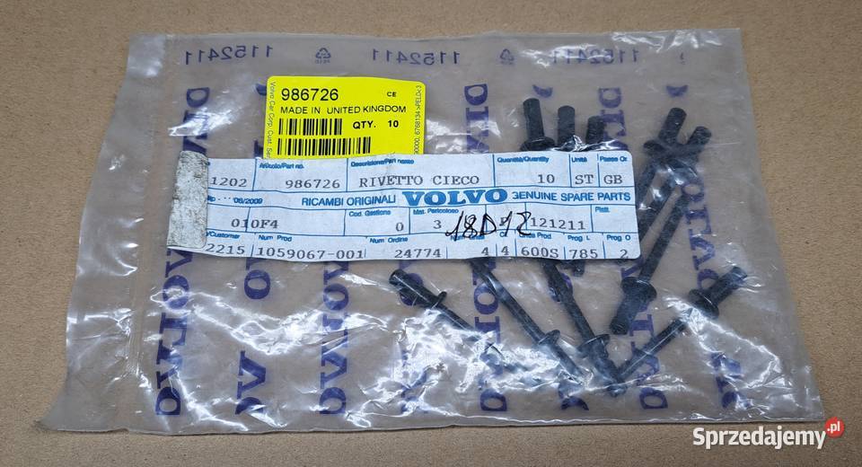 ORYGINALNY NIT REGULACJI SZYB VOLVO S60 S80 V70 Mielęcin