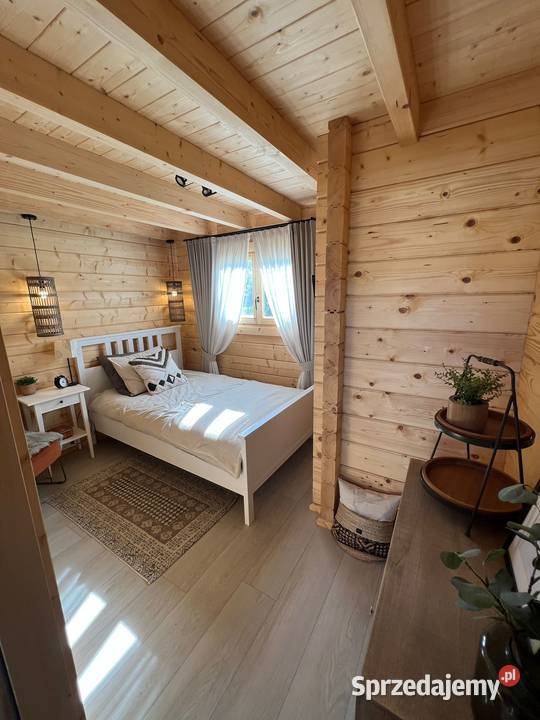 Dom Domek z bala całoroczny MALTA bez pozwolenia 64m2 Szydłowiec