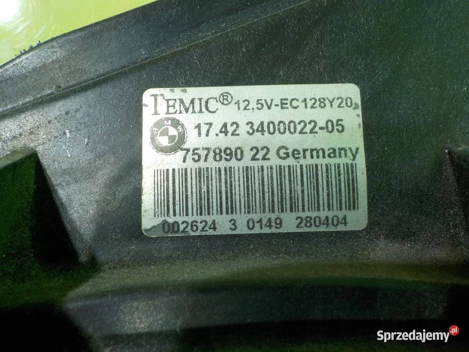 BMW X3 E83 30 B AUT 04r 5D wentylator chlodnicy