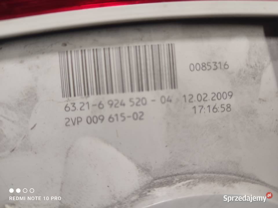 BMW 1 E82 E88 lampa prawa tyl Radzionków