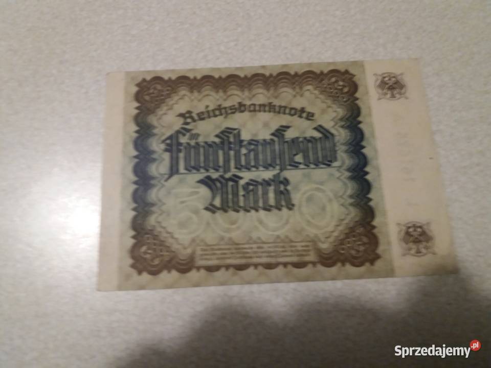 Banknot 5000 marek Będzin