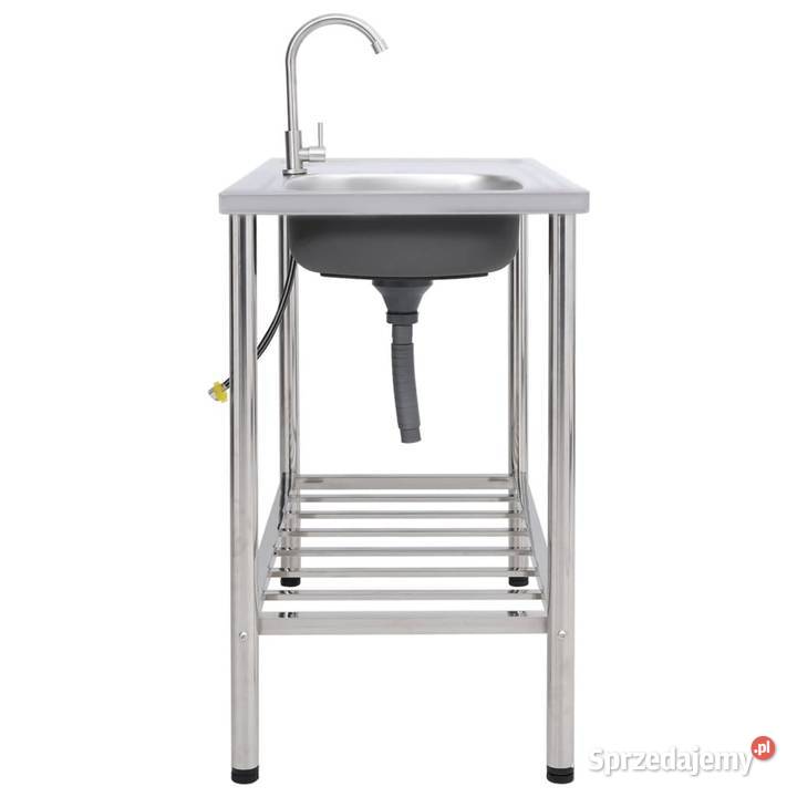 vidaXL Zlewozmywak kempingowy jednokomorowy z