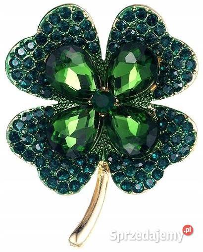 nowa broszka koniczynka śląskie Zawiercie