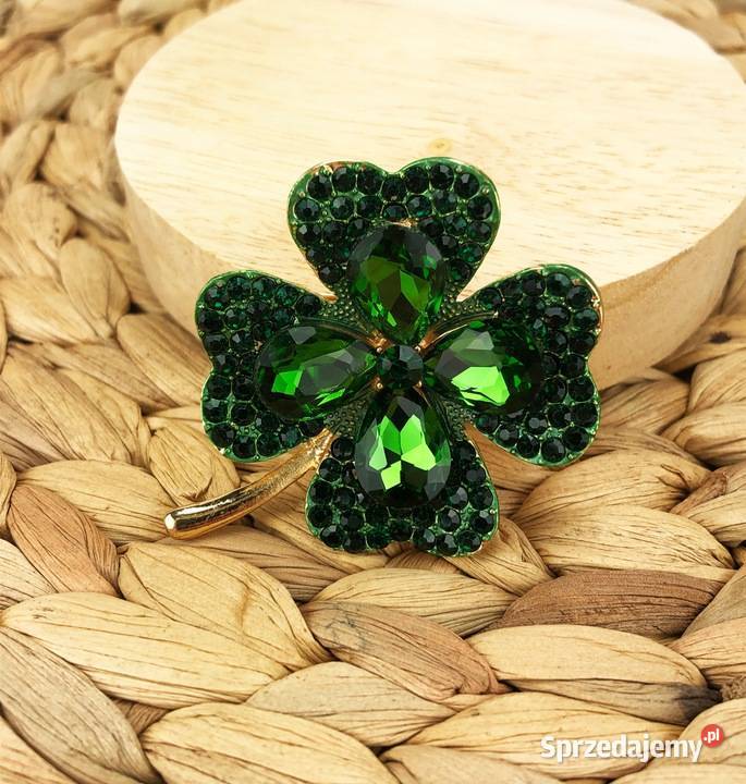nowa broszka koniczynka Zawiercie