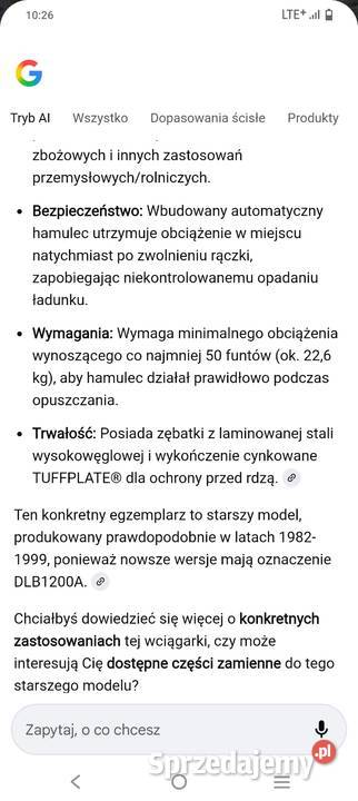 Wyciągarka ręczna Dutton Lainson Company Radom