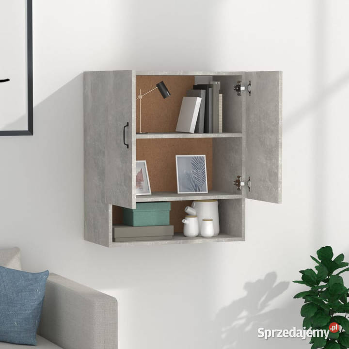 Szafka wisząca szarość betonu 60x31x70 WM812883 mazowieckie Warszawa