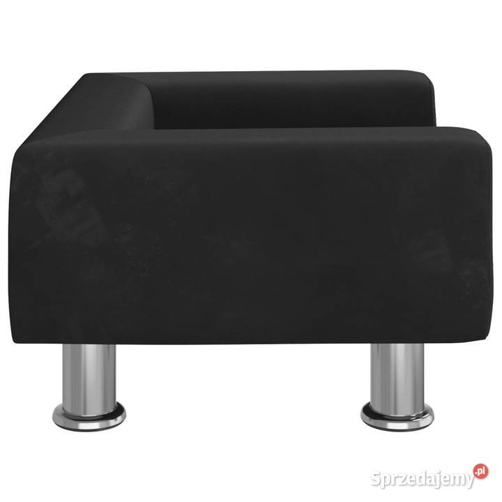 Sofa dzieci czarna 50x40x265 aksamitna WM3196340 Warszawa