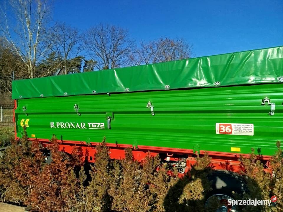 Przyczepa rolnicza dwuosiowa Pronar T672 Pronar Przyczepy rolnicze Bełchatów sprzedam
