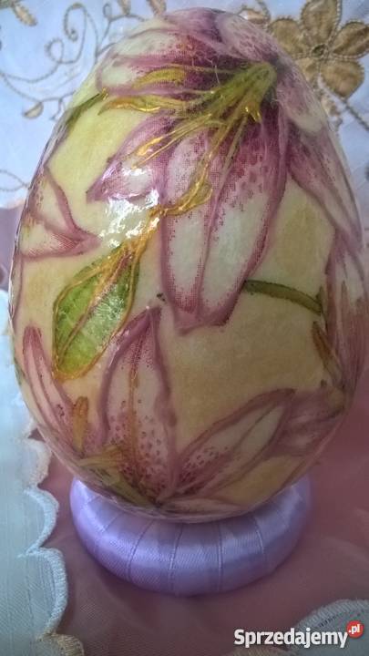 jajko pisanka styropian Wielkanoc 12 rękodzieło wielokolorowy Sierpc