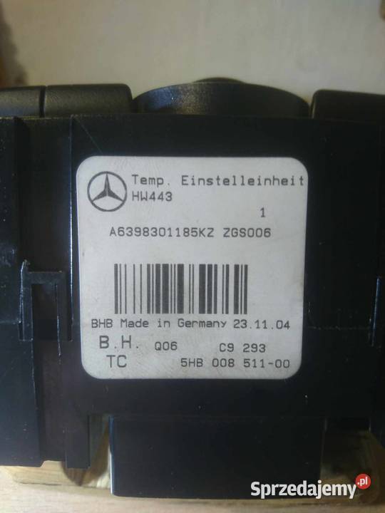 Panel Nawiewu Mercedes Vito Viano 639 Błędów