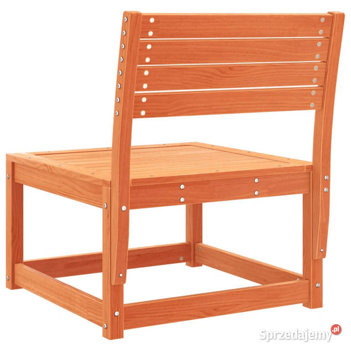 Sofa ogrodowa woskowy brąz lite drewno sosnowe