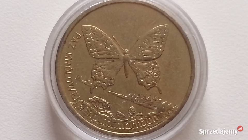Moneta 2 2001 r Paz królowejSeria Zwierzęta wielkopolskie Mosina