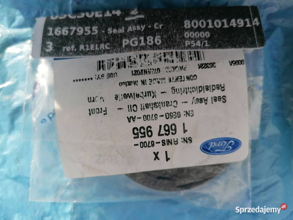 USZCZELNIACZ WAŁU KORBOWEGO FORD MAZDA 9E5G 6700 osobowe mazowieckie