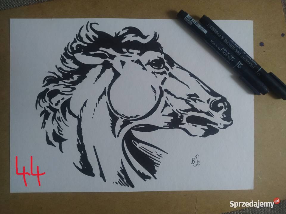 Rysunki seria konie 44 A4 blok t 250 gm2 Warszawa