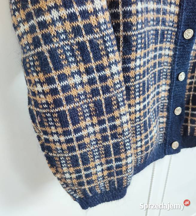 Sweter kardigan vintage M 38 Edinburgh moher