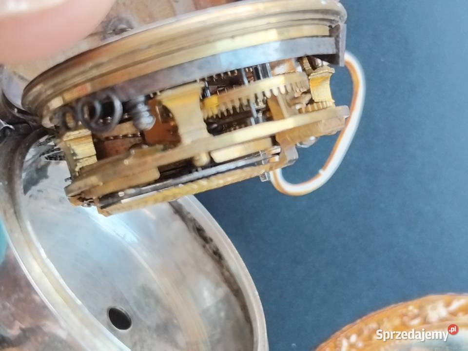 J Miller Srebrny zegarek kieszonkowy 1760 Wagowo